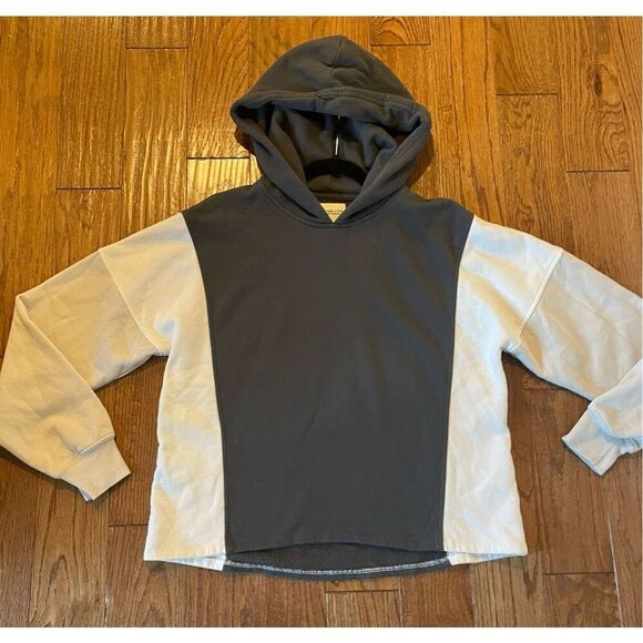 Abercrombie & Fitch Soft AF colorblock cropped hoodie small - Picture 5 of 8